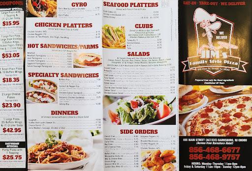 Jim's Family Style Pizza Menu image 9